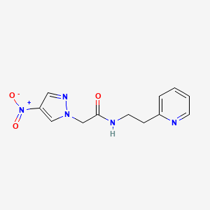 2-(4-nitro-1H-pyrazol-1-yl)-N-[2-(pyridin-2-yl)ethyl]acetamide