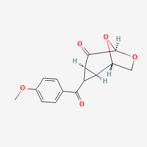 (1S,2S,4S,6R)-3-(4-methoxybenzoyl)-7,9-dioxatricyclo[4.2.1.0~2,4~]nonan-5-one