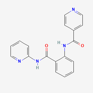 N-[2-(pyridin-2-ylcarbamoyl)phenyl]pyridine-4-carboxamide