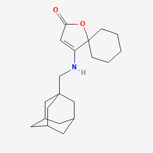 4-{[(Adamantan-1-YL)methyl]amino}-1-oxaspiro[4.5]dec-3-EN-2-one