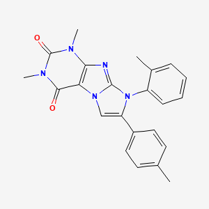 molecular formula C23H21N5O2 B15003262 1,3-dimethyl-8-(2-methylphenyl)-7-(4-methylphenyl)-1H-imidazo[2,1-f]purine-2,4(3H,8H)-dione 