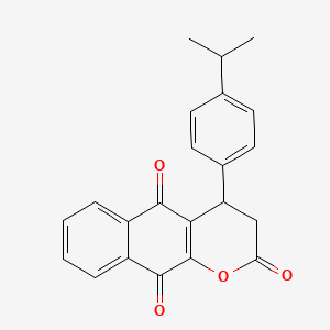 4-[4-(propan-2-yl)phenyl]-3,4-dihydro-2H-benzo[g]chromene-2,5,10-trione