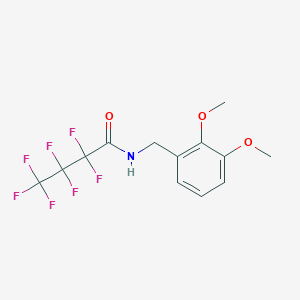 N-[(2,3-dimethoxyphenyl)methyl]-2,2,3,3,4,4,4-heptafluorobutanamide