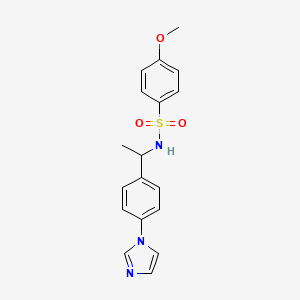 Benzenesulfonamide, N-[1-[4-(1H-imidazol-1-yl)phenyl]ethyl]-4-methoxy-