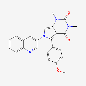 5-(4-methoxyphenyl)-1,3-dimethyl-6-(quinolin-3-yl)-1H-pyrrolo[3,4-d]pyrimidine-2,4(3H,6H)-dione