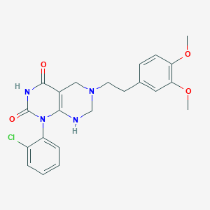 1-(2-chlorophenyl)-6-[2-(3,4-dimethoxyphenyl)ethyl]-5,6,7,8-tetrahydropyrimido[4,5-d]pyrimidine-2,4(1H,3H)-dione