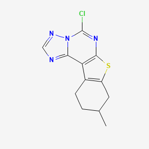 5-Chloro-9-methyl-8,9,10,11-tetrahydro[1]benzothieno[3,2-e][1,2,4]triazolo[1,5-c]pyrimidine