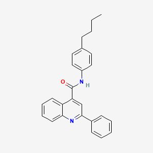 molecular formula C26H24N2O B15003499 N-(4-butylphenyl)-2-phenylquinoline-4-carboxamide 