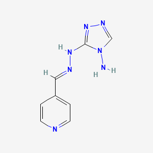 3-[(2E)-2-(pyridin-4-ylmethylidene)hydrazinyl]-4H-1,2,4-triazol-4-amine