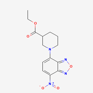 molecular formula C14H16N4O5 B15003523 Ethyl 1-(7-nitro-2,1,3-benzoxadiazol-4-yl)piperidine-3-carboxylate 