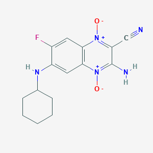 3-Amino-6-(cyclohexylamino)-7-fluoroquinoxaline-2-carbonitrile 1,4-dioxide