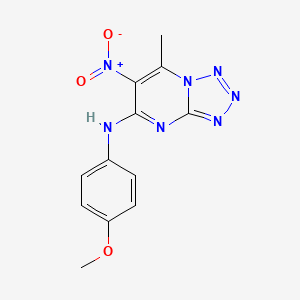 N-(4-methoxyphenyl)-7-methyl-6-nitrotetrazolo[1,5-a]pyrimidin-5-amine