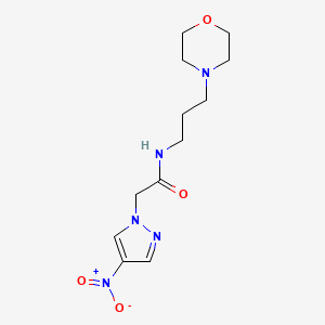 N-[3-(morpholin-4-yl)propyl]-2-(4-nitro-1H-pyrazol-1-yl)acetamide