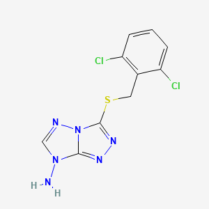 3-[(2,6-dichlorobenzyl)sulfanyl]-7H-[1,2,4]triazolo[4,3-b][1,2,4]triazol-7-amine