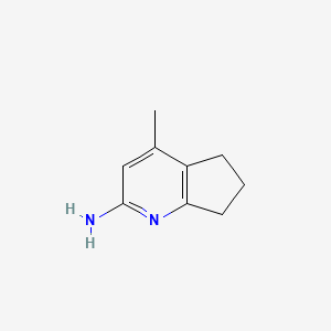 molecular formula C9H12N2 B1500360 4-Methyl-6,7-dihydro-5H-cyclopenta[b]pyridin-2-amine 