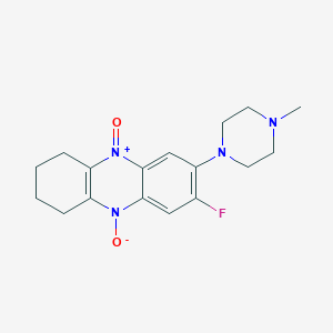 7-Fluoro-8-(4-methylpiperazino)-1,2,3,4-tetrahydro-5,10-phenazinediiumdiolate