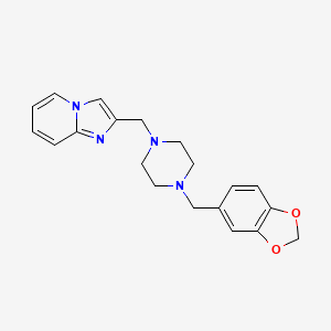 2-{[4-(1,3-Benzodioxol-5-ylmethyl)piperazino]methyl}imidazo[1,2-a]pyridine