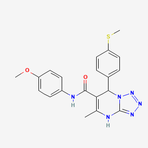 N-(4-methoxyphenyl)-5-methyl-7-[4-(methylsulfanyl)phenyl]-4,7-dihydrotetrazolo[1,5-a]pyrimidine-6-carboxamide