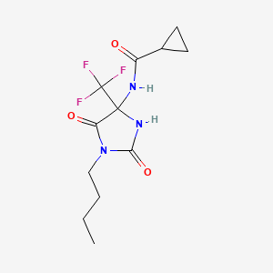 N-[1-butyl-2,5-dioxo-4-(trifluoromethyl)imidazolidin-4-yl]cyclopropanecarboxamide