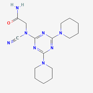 N~2~-cyano-N~2~-(4,6-dipiperidin-1-yl-1,3,5-triazin-2-yl)glycinamide