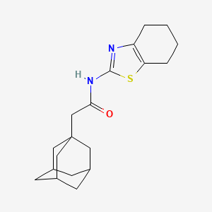 2-(1-adamantyl)-N-(4,5,6,7-tetrahydro-1,3-benzothiazol-2-yl)acetamide