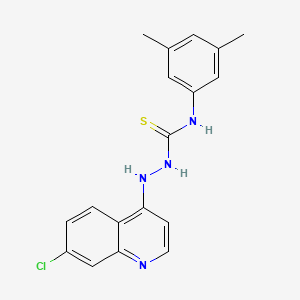 molecular formula C18H17ClN4S B15003780 2-(7-chloroquinolin-4-yl)-N-(3,5-dimethylphenyl)hydrazinecarbothioamide 