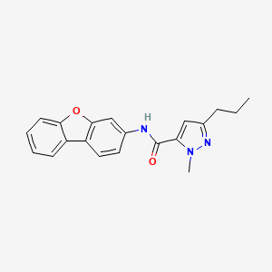 1H-Pyrazole-5-carboxamide, N-benzo[b]benzofuran-3-yl-1-methyl-3-propyl-