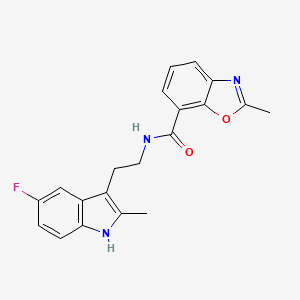 N-[2-(5-fluoro-2-methyl-1H-indol-3-yl)ethyl]-2-methyl-1,3-benzoxazole-7-carboxamide