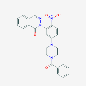 4-methyl-2-(5-{4-[(2-methylphenyl)carbonyl]piperazin-1-yl}-2-nitrophenyl)phthalazin-1(2H)-one