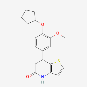 7-[4-(cyclopentyloxy)-3-methoxyphenyl]-6,7-dihydrothieno[3,2-b]pyridin-5(4H)-one