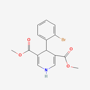 molecular formula C15H14BrNO4 B15003920 Dimethyl 4-(2-bromophenyl)-1,4-dihydropyridine-3,5-dicarboxylate 