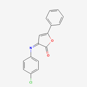 (3Z)-3-[(4-chlorophenyl)imino]-5-phenylfuran-2(3H)-one