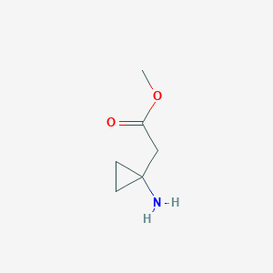 B1500395 Methyl 2-(1-aminocyclopropyl)acetate CAS No. 387845-51-4