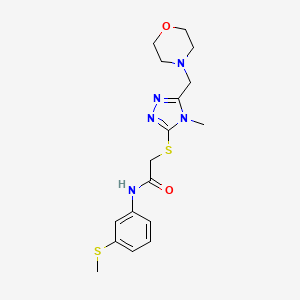 2-{[4-methyl-5-(morpholin-4-ylmethyl)-4H-1,2,4-triazol-3-yl]sulfanyl}-N-[3-(methylsulfanyl)phenyl]acetamide