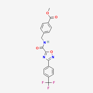 Methyl 4-{[({3-[4-(trifluoromethyl)phenyl]-1,2,4-oxadiazol-5-yl}carbonyl)amino]methyl}benzoate