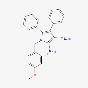 2-amino-1-(4-methoxybenzyl)-4,5-diphenyl-1H-pyrrole-3-carbonitrile