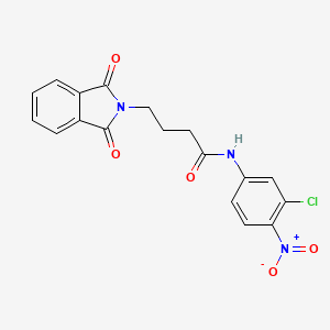 N-(3-chloro-4-nitrophenyl)-4-(1,3-dioxo-1,3-dihydro-2H-isoindol-2-yl)butanamide