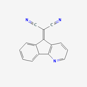 molecular formula C15H7N3 B15004228 Malononitrile, 2-indeno[1,2-b]pyridin-5-ylidene- 