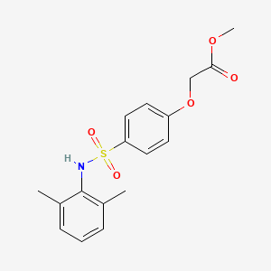 [4-(2,6-Dimethylphenylsulfamoyl)phenoxy]acetic acid, methyl ester