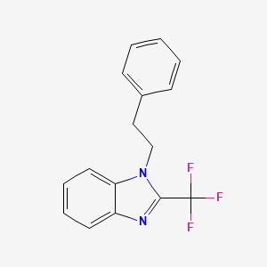 1H-1,3-Benzimidazole, 1-(2-phenylethyl)-2-(trifluoromethyl)-