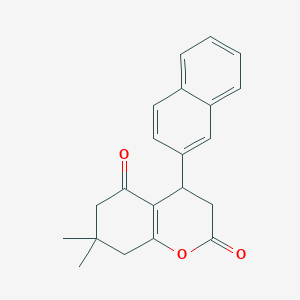 7,7-dimethyl-4-(naphthalen-2-yl)-4,6,7,8-tetrahydro-2H-chromene-2,5(3H)-dione