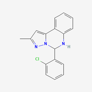 5-(2-Chlorophenyl)-2-methyl-5,6-dihydropyrazolo[1,5-c]quinazoline