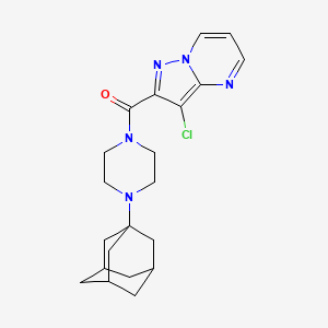 1-(Adamantan-1-YL)-4-{3-chloropyrazolo[1,5-A]pyrimidine-2-carbonyl}piperazine