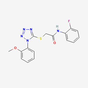 N-(2-fluorophenyl)-2-{[1-(2-methoxyphenyl)-1H-tetrazol-5-yl]sulfanyl}acetamide