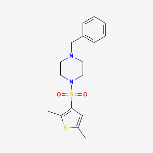 1-Benzyl-4-[(2,5-dimethyl-3-thienyl)sulfonyl]piperazine