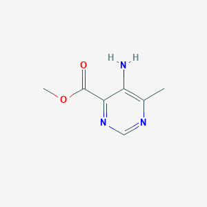 molecular formula C7H9N3O2 B1500443 Methyl 5-amino-6-methylpyrimidine-4-carboxylate 
