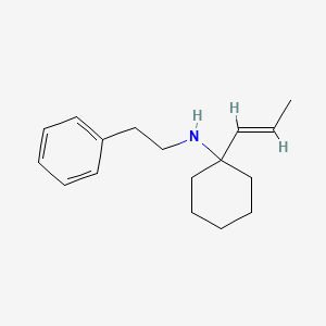 molecular formula C17H25N B15004440 (Phenethyl)(1-propenylcyclohexyl)amine 