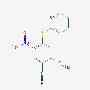 4-Nitro-5-(pyridin-2-ylsulfanyl)benzene-1,2-dicarbonitrile