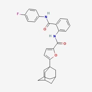 5-(1-adamantyl)-N-(2-{[(4-fluorophenyl)amino]carbonyl}phenyl)-2-furamide