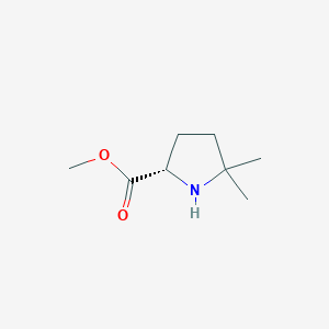 molecular formula C8H15NO2 B1500447 Methyl 5,5-dimethyl-L-prolinate CAS No. 747407-19-8